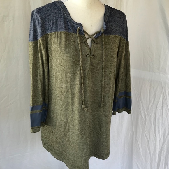 Tie Neck Tee - Picture 1 of 8